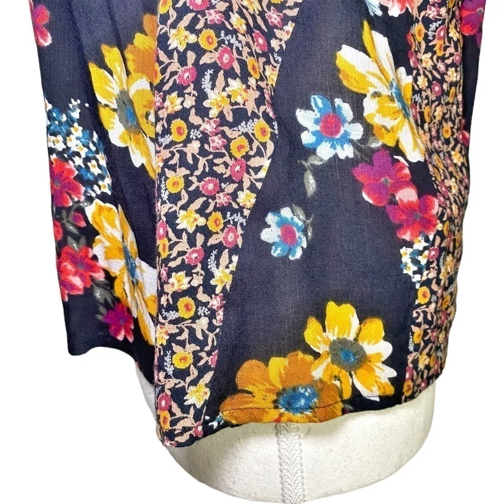Hollister Y2K Baby Doll Patchwork Bohemian Floral Top - Picture 5 of 14